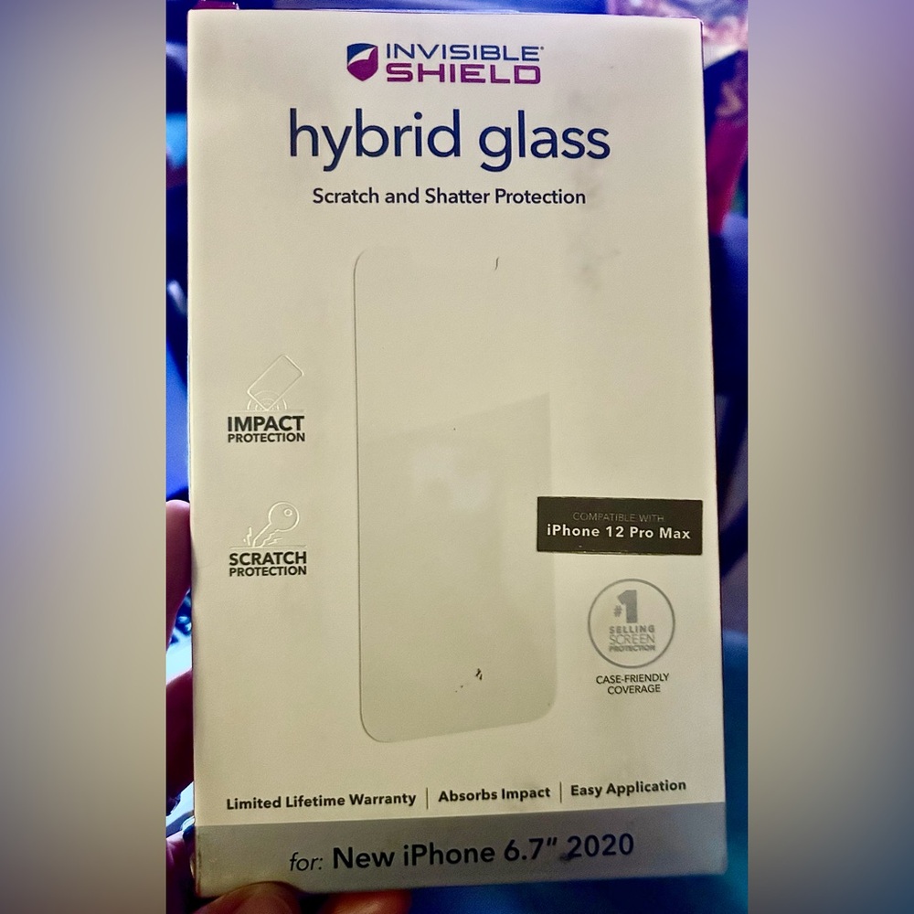 Zagg Invisible Shield Hybrid Glass screen protector iphone 12 ProMax